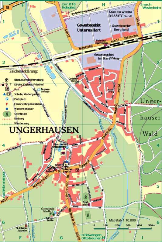 Karte Ungerhausen
